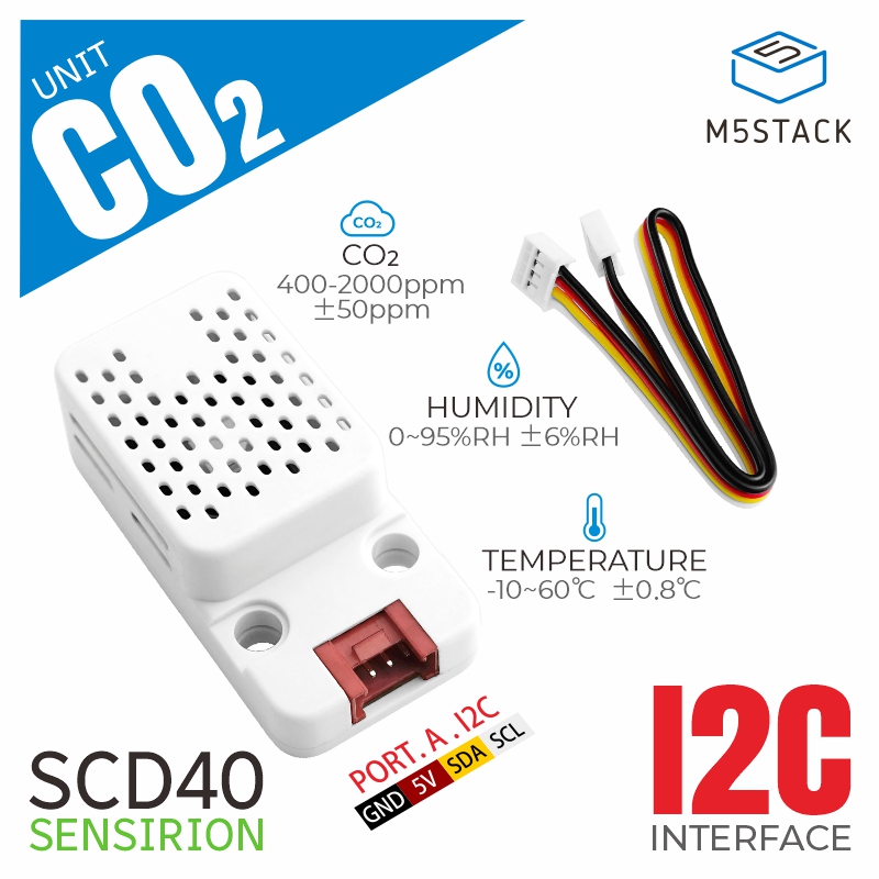 M5Stack CO2 Unit with Temperat - M5Stack ulasan dan harga